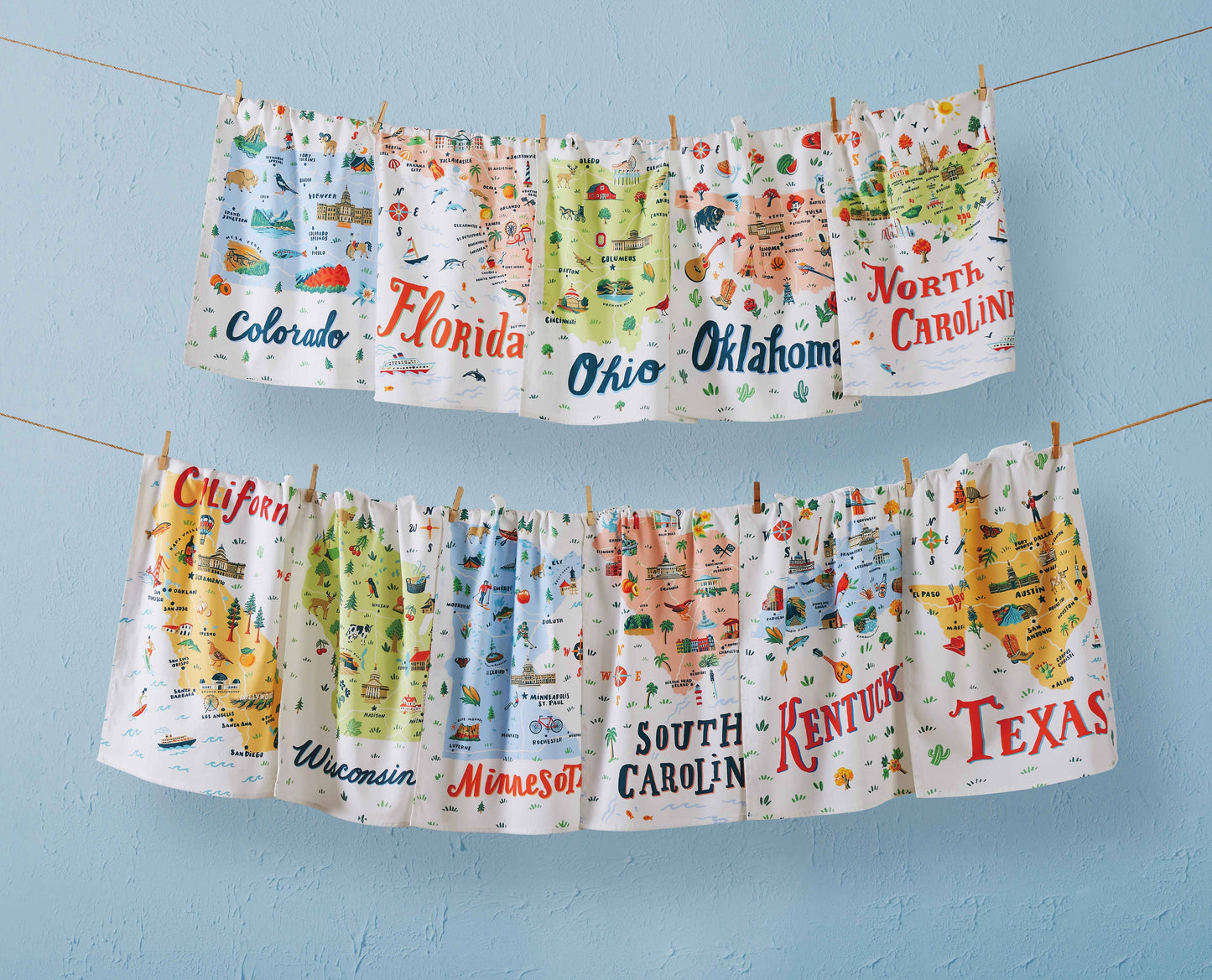 Minnesota Embroidered Pillow - Angela Staehling