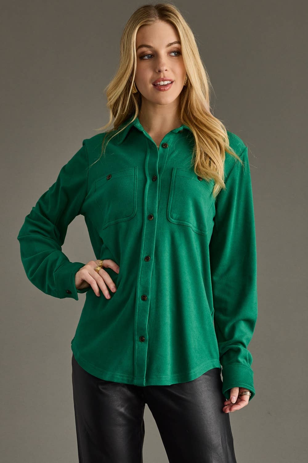 Pine Button Up