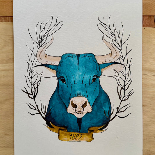 Babe the Blue Ox Print